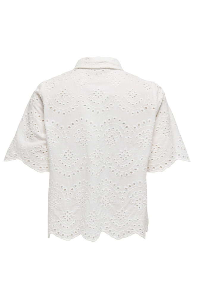ONLVALAIS S/S SHIRT WVN 15351106 CLOUD DANCER